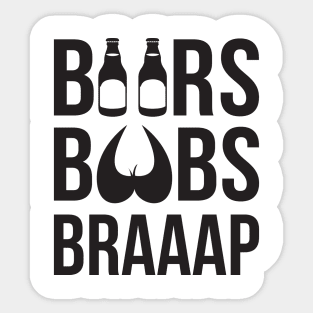 Beer Boobs Braaap Sticker